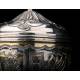 France, Antique Silver Ciborium. S. XIX