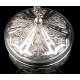 Delicate Antique Silver Ciborium, S. XIX