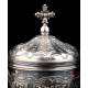 Delicate Antique Silver Ciborium, S. XIX