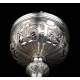 Delicate Antique Silver Ciborium, S. XIX