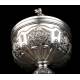 Delicate Antique Silver Ciborium, S. XIX