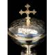 Antique solid silver ciborium, Circa 1900.