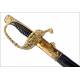 Espada Antigua de Oficial de Marina. Francia, S. XIX