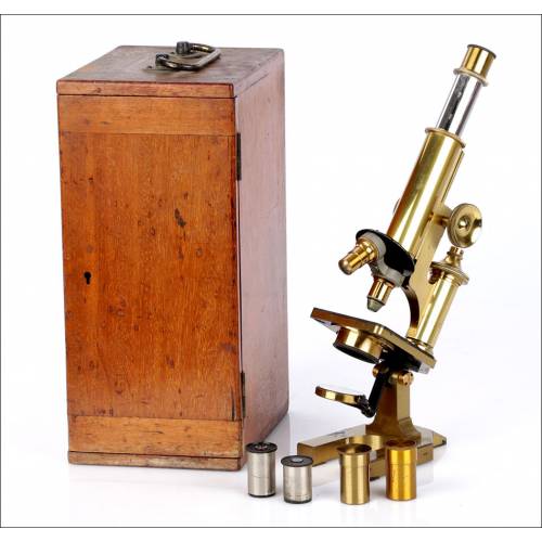 Antique R. & J. Beck Brass Microscope. & J. Beck. England, Circa 1900