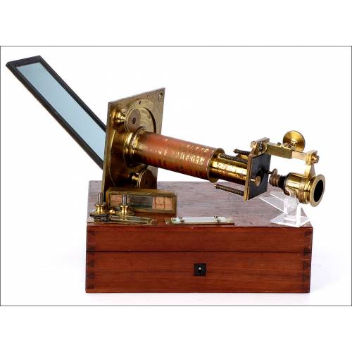 Súper Raro Microscopio Solar Antiguo. 1820-1850
