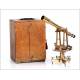 Large antique theodolite Albert Lepetit. France, 1900