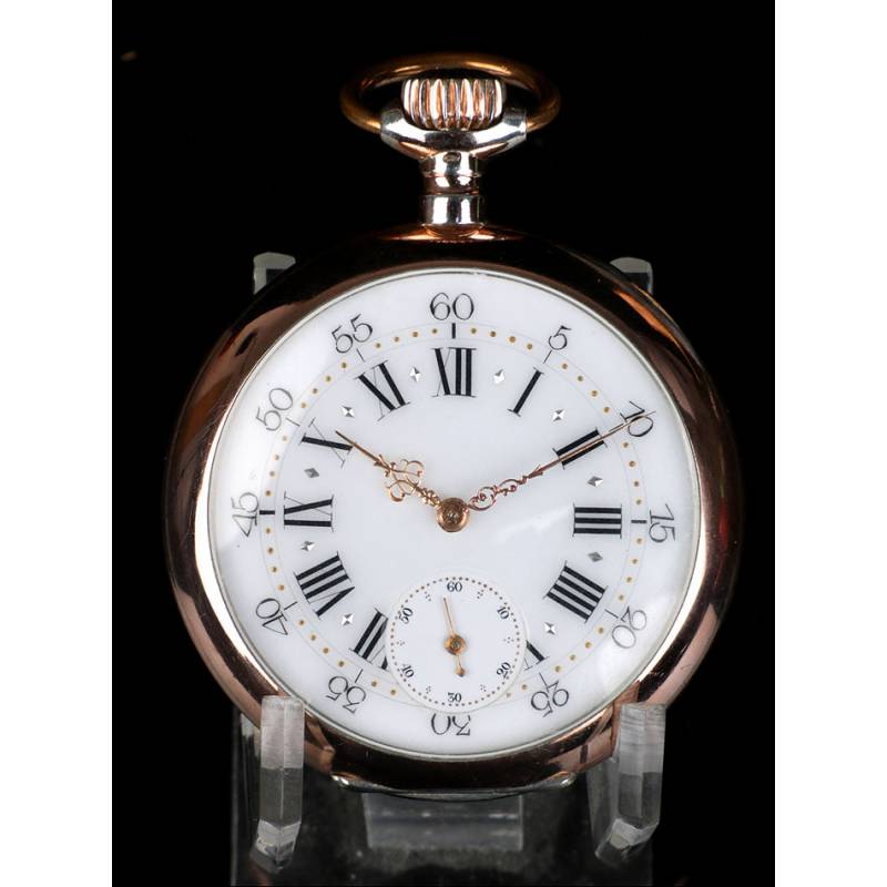 Precioso Reloj de Bolsillo Suizo Antiguo.En Plata. 1910