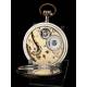 Beautiful Antique Swiss Silver Antique Pocket Watch. 1910