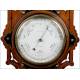 Reloj de Pared Antiguo con Barómetro-Termómetro. Inglaterra, 1910