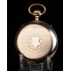 Antique Gold Plated Pocket Watch. Switzerland. Circa 1910