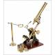 Watson & Sons Antique Microscope. England 1880