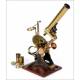 Microscopio Watson & Sons Antiguo. Inglaterra 1880