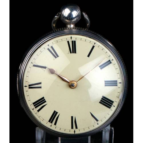 Antiguo Reloj de Bolsillo Catalino en Plata. Thomas Russell. Inglaterra, 1818