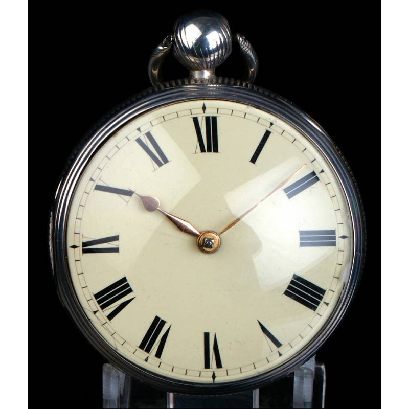 Antiguo Reloj de Bolsillo Catalino en Plata. Thomas Russell. Inglaterra, 1818