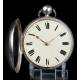 Antiguo Reloj de Bolsillo Catalino en Plata. Thomas Russell. Inglaterra, 1818