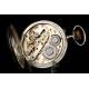 Antique Oversized Silver Pocket Watch. Switzerland, Circa 1900