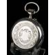 Antique Silver Pocket Watch. France, Circa 1900