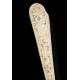 Antique Chinese Carved Ivory Fan. 19th Century