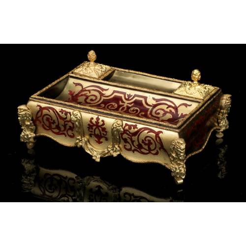 Antique French Boulle Marquetry Scribe's Office. France, S. XIX