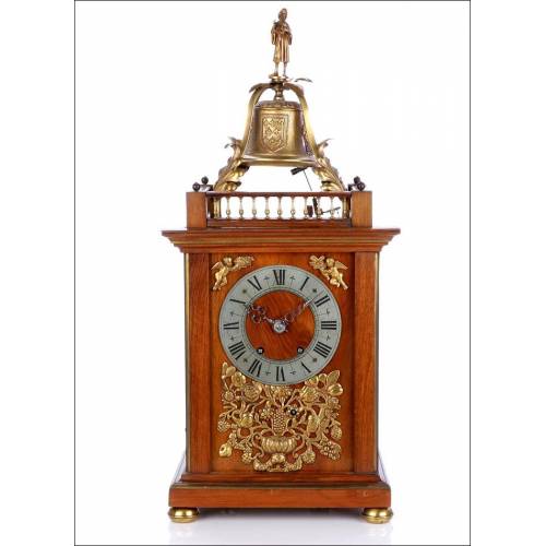 Mathieu Planchon antique clock with chime. France, Circa 1880