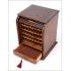 Antique Cigar Humidor or Fountain Pen Sorter. Circa 1925