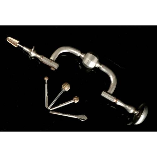 Antique Medical Trepanation Drill, 19th Century.