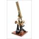 Antique Compound Microscope. England, Circa 1880