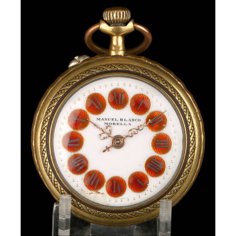 Reloj de Bolsillo Roskopf Antiguo. Maquinaria Repujada. Circa 1900