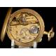 Reloj de Bolsillo Roskopf Antiguo. Maquinaria Repujada. Circa 1900