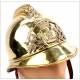 Antique French Fireman's helmet of the City of Saint Martin le Vinoux. France, 1890