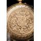 Antique Pocket Watch in 18K Gold. Royal Coat of Arms. Havana - Switzerland. 1895