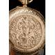 Antique Pocket Watch in 18K Gold. Royal Coat of Arms. Havana - Switzerland. 1895