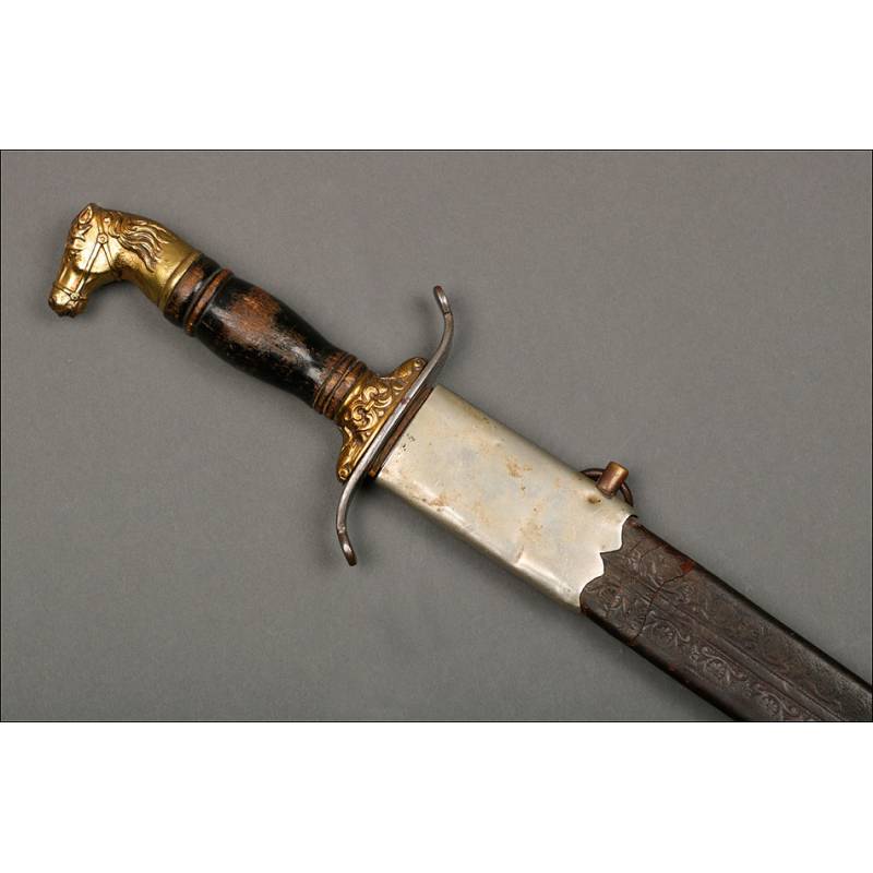 Antique Cuban Infantry Officer's Machete. Spain, 1890