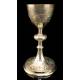 Antique Chalice of Solid Silver Gilt. France, Circa 1900