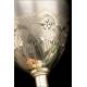 Antique Chalice of Solid Silver Gilt. France, Circa 1900