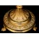 Antique Monstrance in Gilded Brass. Evangelists. France S. XIX