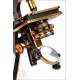 Antique Watson & Sons Binocular Microscope. England, Circa 1910