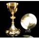 Antique Chalice and Paten in Solid Gilt Silver. Démarquet Brothers. France, 1892