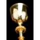 Antique Chalice and Paten in Solid Gilt Silver. Démarquet Brothers. France, 1892