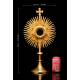 Antique Monstrance in Gilded Brass. France, XIX Century