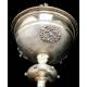 Antique Solid Silver Ciborium with Papal Symbols. Henri Chevron. France, Circa 1900