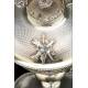 Antique Solid Silver Ciborium with Papal Symbols. Henri Chevron. France, Circa 1900