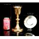 Antique Chalice and Paten in Solid Silver Gilt. Missions. France, Circa 1860