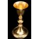 Antique Chalice and Paten in Solid Silver Gilt. Missions. France, Circa 1860