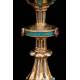 Antique Chalice in Gilded Silver and Enamel, by Louis Guillat. Lyon, France. XIX CENTURY.