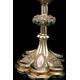 Precious Antique Chalice in Solid Silver Gilt and Enamel. France, Pps. S. XX