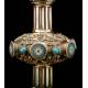 Precious Antique Chalice in Solid Silver Gilt and Enamel. France, Pps. S. XX