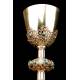Precious Antique Chalice in Solid Silver Gilt and Enamel. France, Pps. S. XX