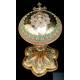 Extraordinary Antique Chalice in Solid Silver and Enamels by Armand Caillat. Circa 1890