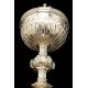 Antique neo-Gothic ciborium in solid silver. Favier Frères. France circa 1900